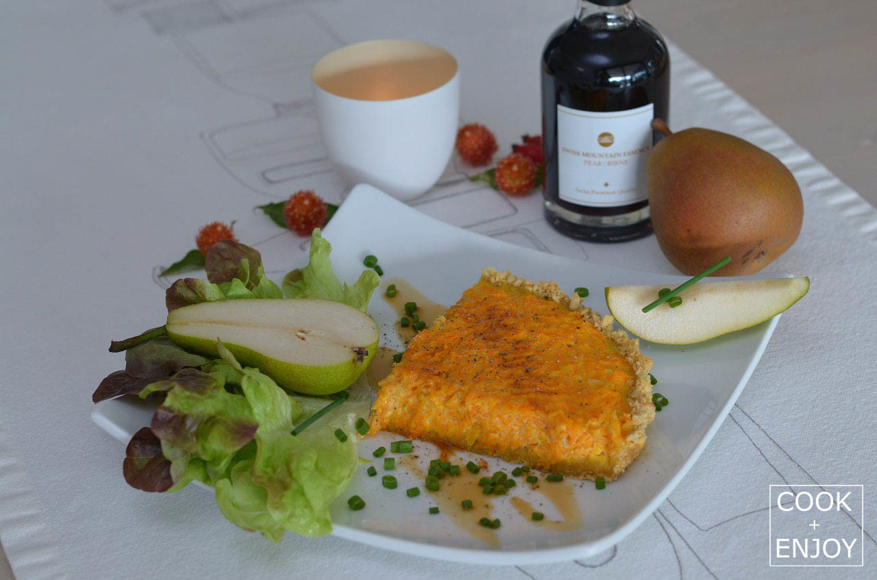 Möhren-Ziegenkäse-Tarte