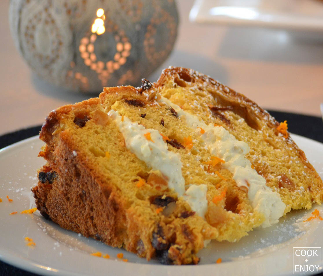 COOK and ENJOY Rezept Panettone mit Mascarponecreme-Füllung