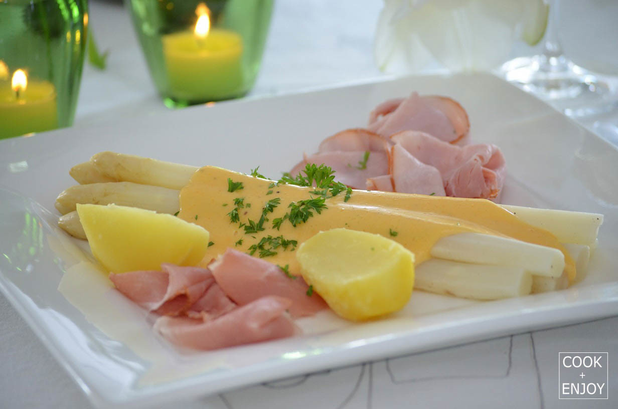 COOK and ENJOY Rezept Spargel mit Sauce Hollandaise