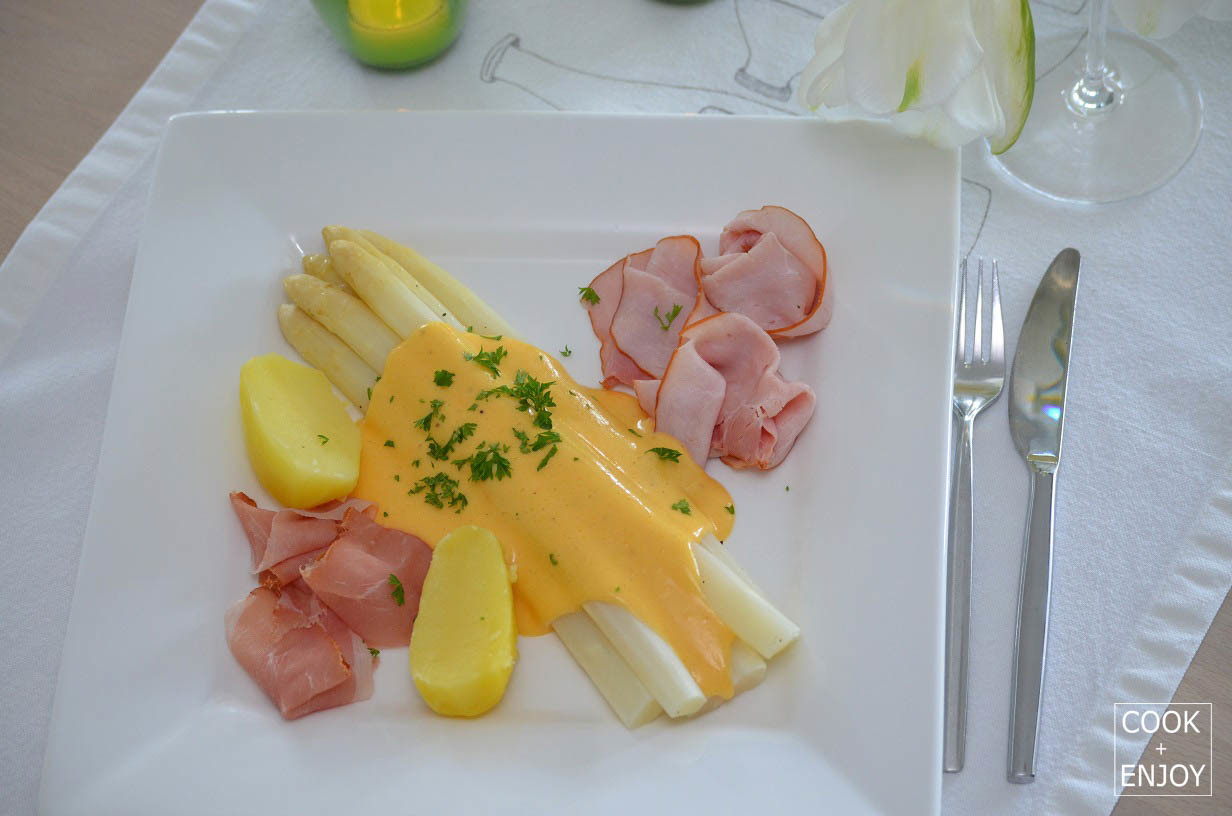 COOK and ENJOY Rezept Spargel mit Sauce Hollandaise