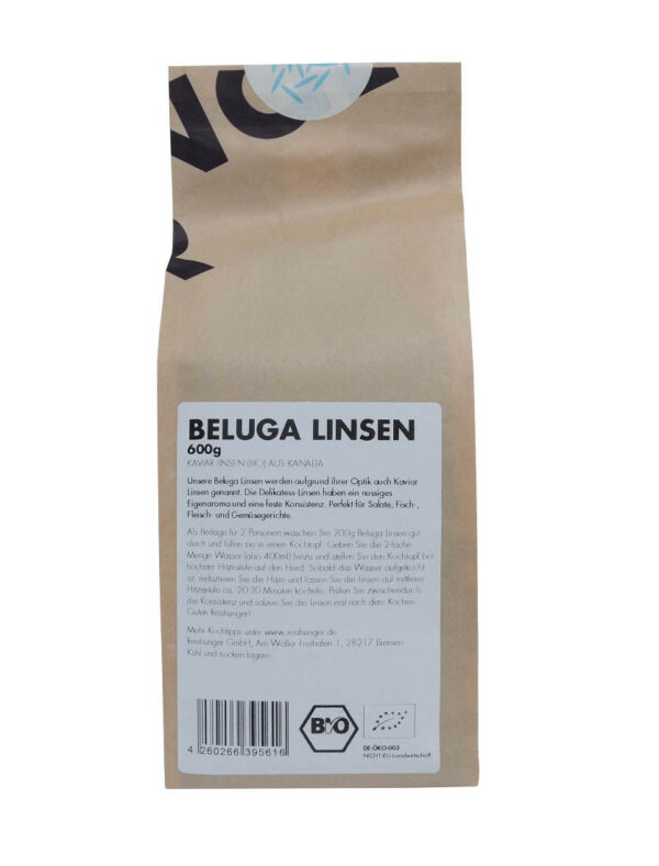 COOK and ENJOY Shop Beluga Linsen 600g Bio von Reishunger