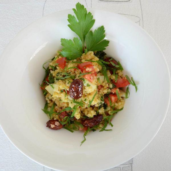 COOK and ENJOY Rezept Bulgur-Salat mit gebrannten Mandeln