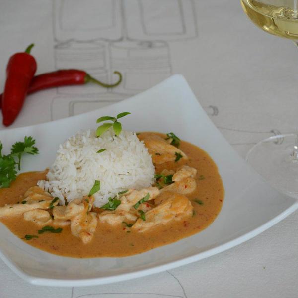 COOK and ENJOY Rezept Rotes Thai-Curry mit Kokossahne