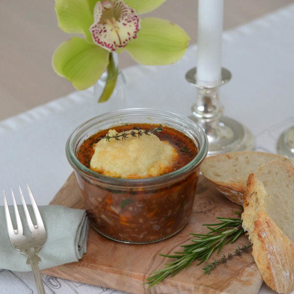 COOK and ENJOY Rezept Kalbsbäckchen im Weckglas mit Haube