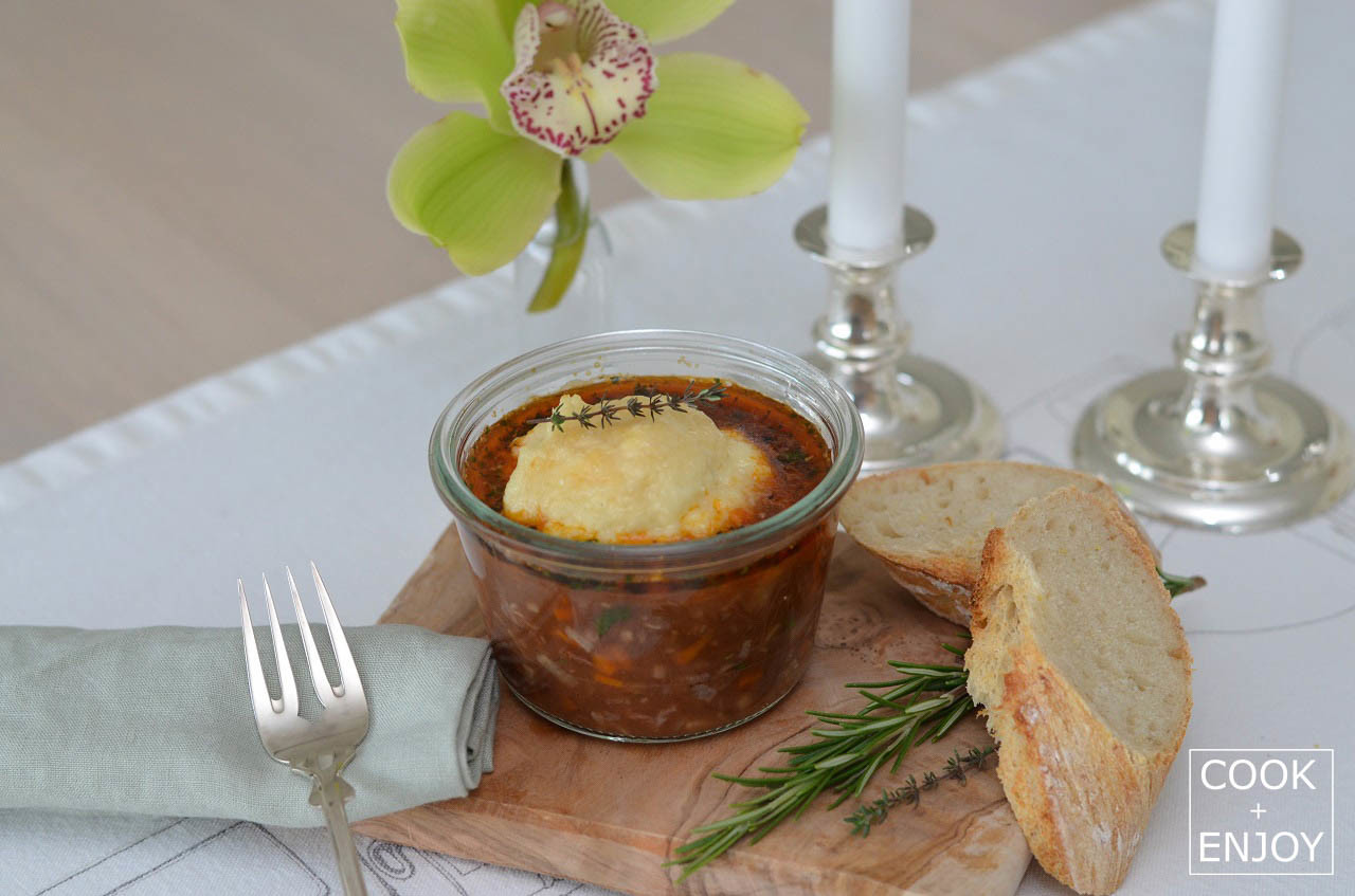 COOK and ENJOY Rezept Kalbsbäckchen im Weckglas mit Haube