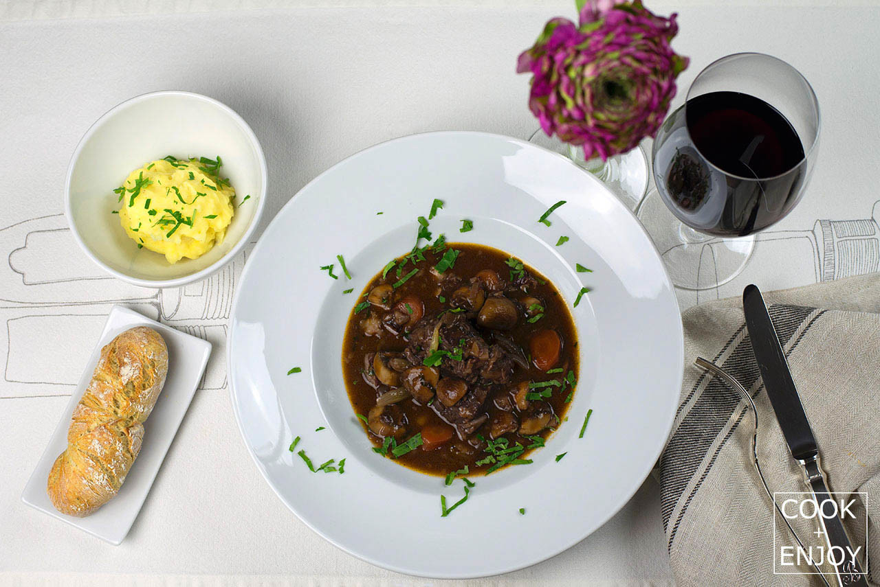 COOK+ENJOY Rezept Boeuf Bourguignon