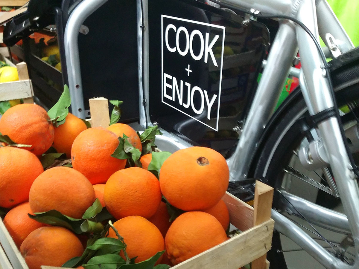 COOK+ENJOY Event frische Orangen und Zitronen unbehandelt angespritzt aus Sizilien