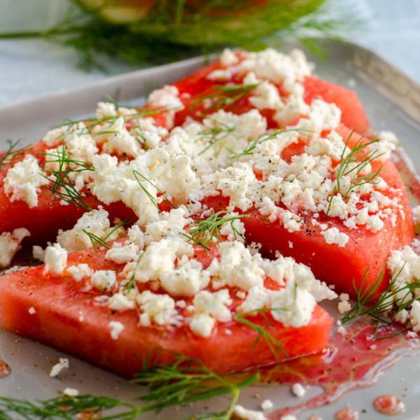 COOK and ENJOY Rezept Wassermelone mit Schafskäse