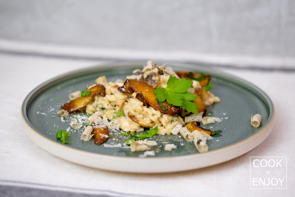 COOK and ENJOY Rezept Risotto mit frischen und getrockneten Pilzen