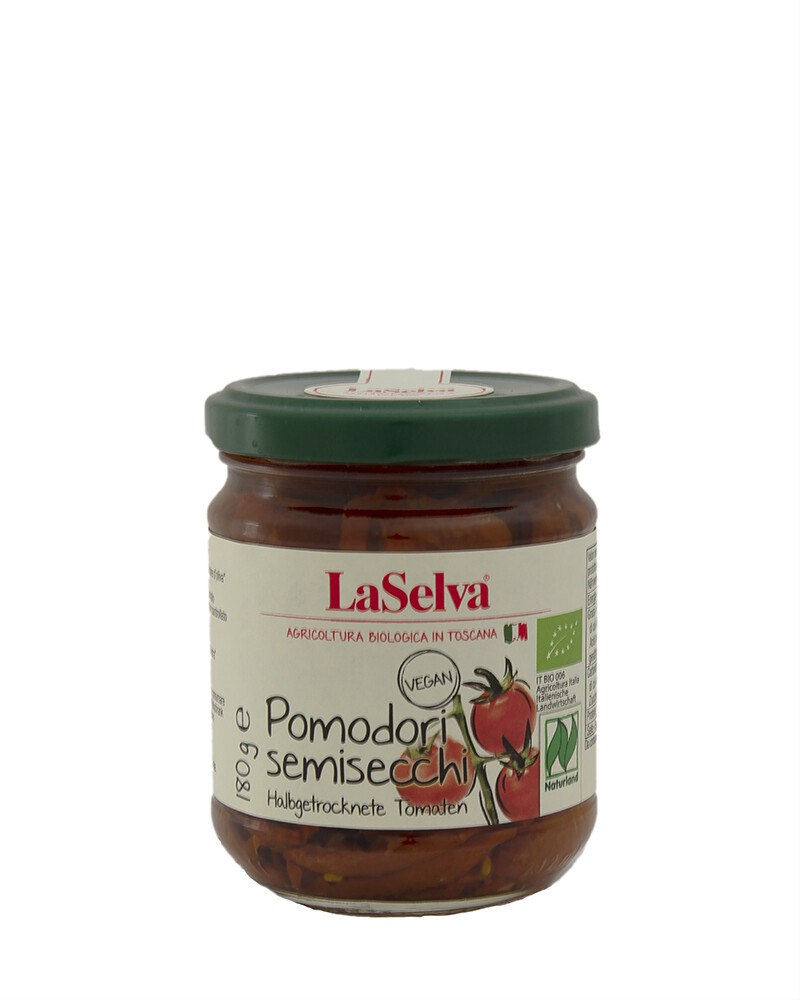 COOK and ENJOY Shop LaSelva Halbgetrocknete Tomaten in Olivenöl 180g BIO